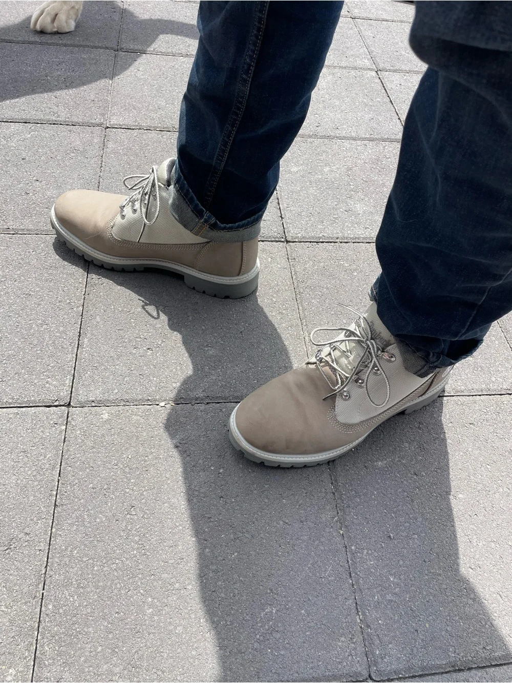 Timberland 2016 men's campsite boots in grey leather and canvas.
